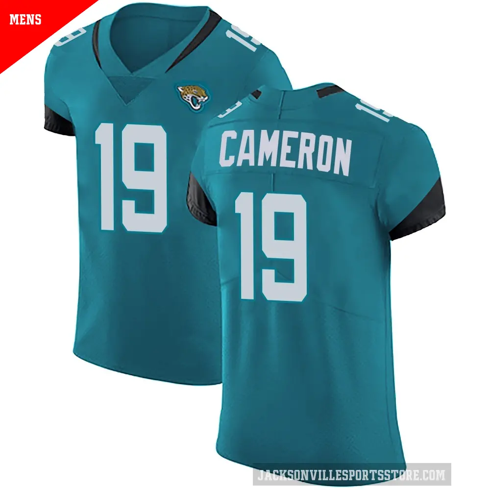 Men's Jacksonville Jaguars ＃19 Josh Cameron Teal Elite Vapor Untouchable Alternate Jersey