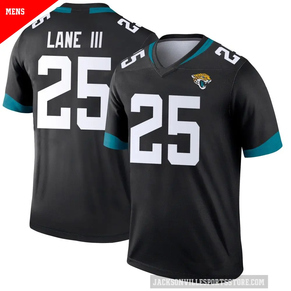 Men's Jacksonville Jaguars ＃25 Rayuan Lane III Black Legend Jersey