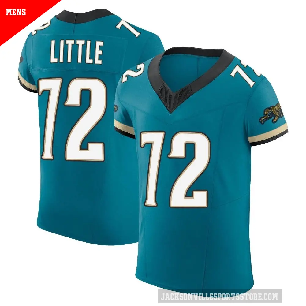 Men's Jacksonville Jaguars ＃72 Walker Little Teal Elite Prowler Throwback Vapor F.U.S.E. Jersey