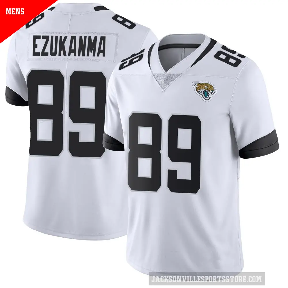 Men's Jacksonville Jaguars ＃89 Erik Ezukanma White Limited Vapor Untouchable Jersey