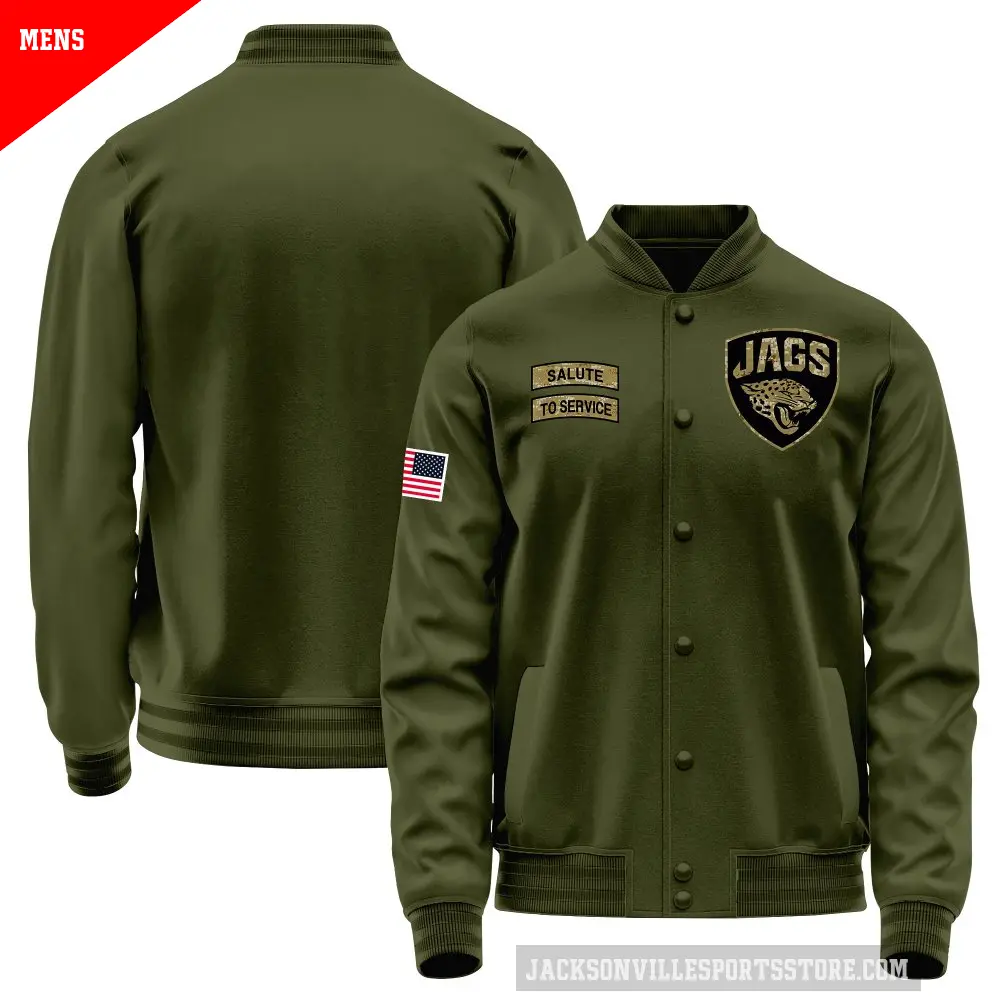 Men's Jacksonville Jaguars Olive Salute to Service Sideline Performance Jacket