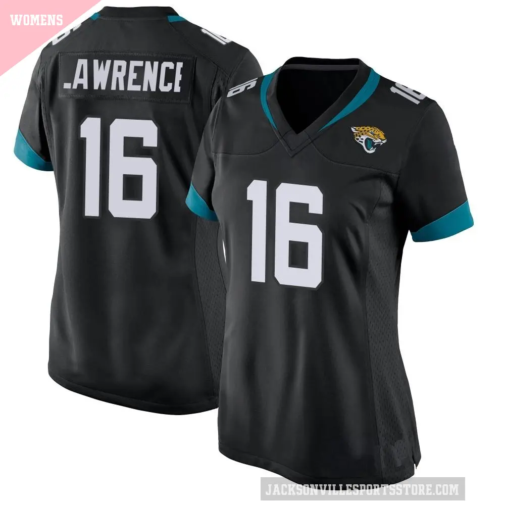 Women's Jacksonville Jaguars ＃16 Trevor Lawrence Black Game Jersey