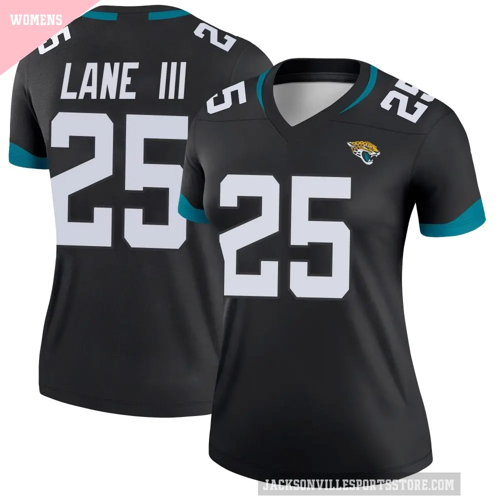 Women's Jacksonville Jaguars ＃25 Rayuan Lane III Black Legend Jersey