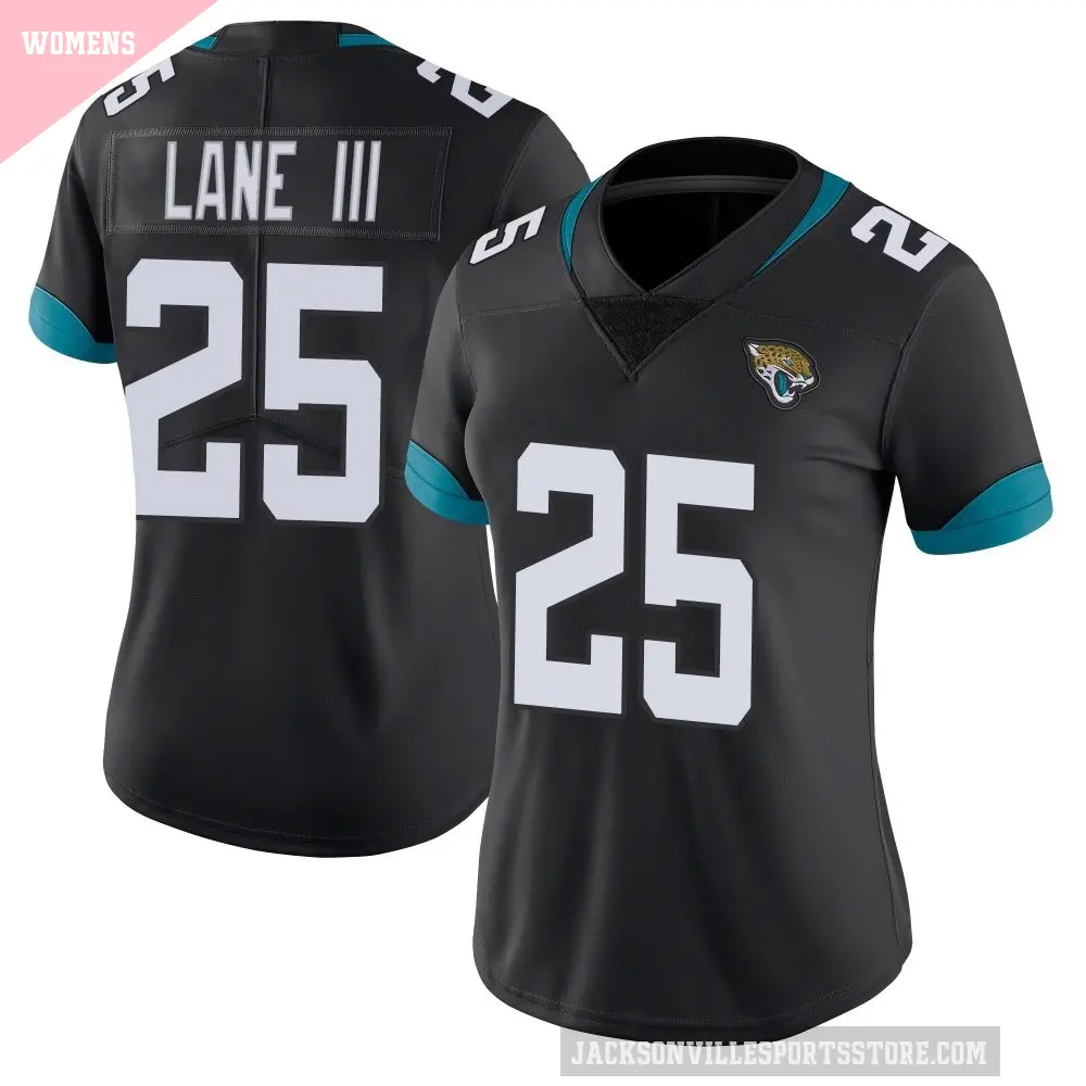 Women's Jacksonville Jaguars ＃25 Rayuan Lane III Black Limited Vapor Untouchable Jersey