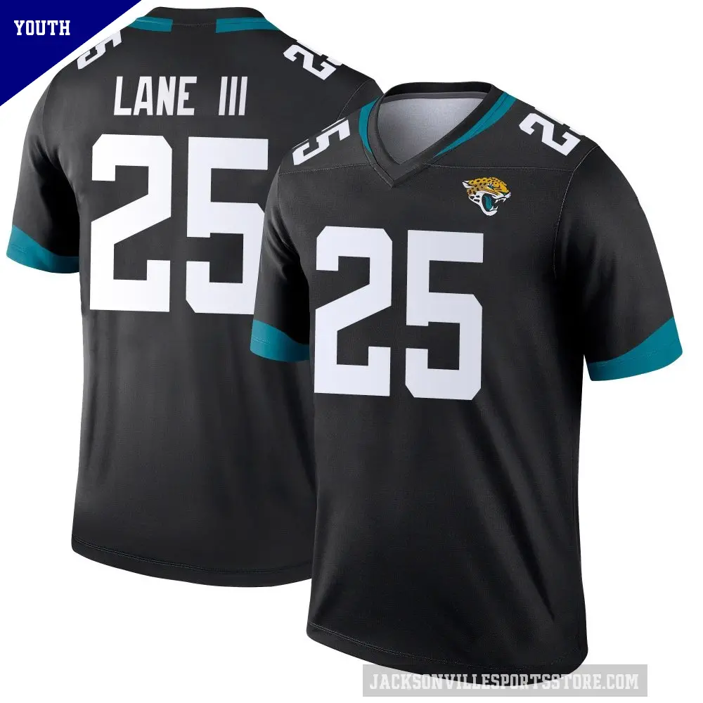 Youth Jacksonville Jaguars ＃25 Rayuan Lane III Black Legend Jersey