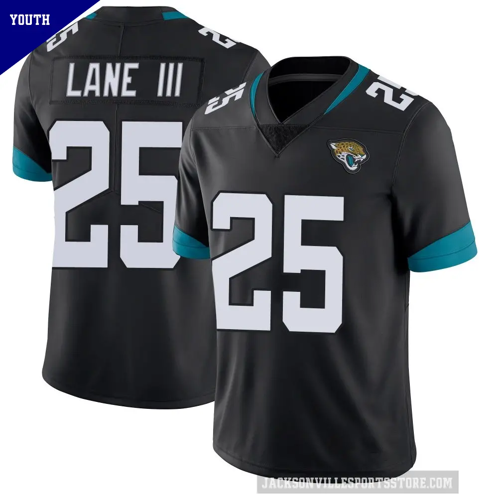 Youth Jacksonville Jaguars ＃25 Rayuan Lane III Black Limited Vapor Untouchable Jersey