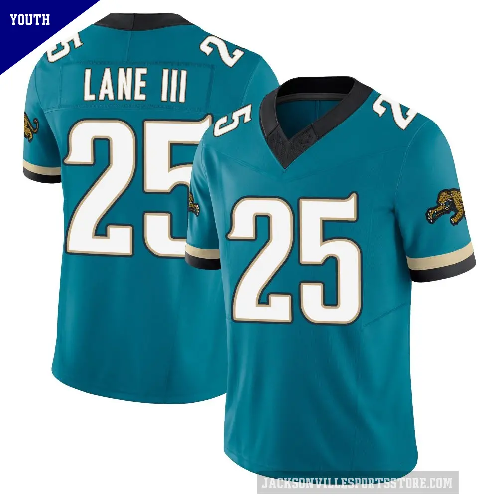 Youth Jacksonville Jaguars ＃25 Rayuan Lane III Teal Limited Prowler Throwback Vapor F.U.S.E. Jersey