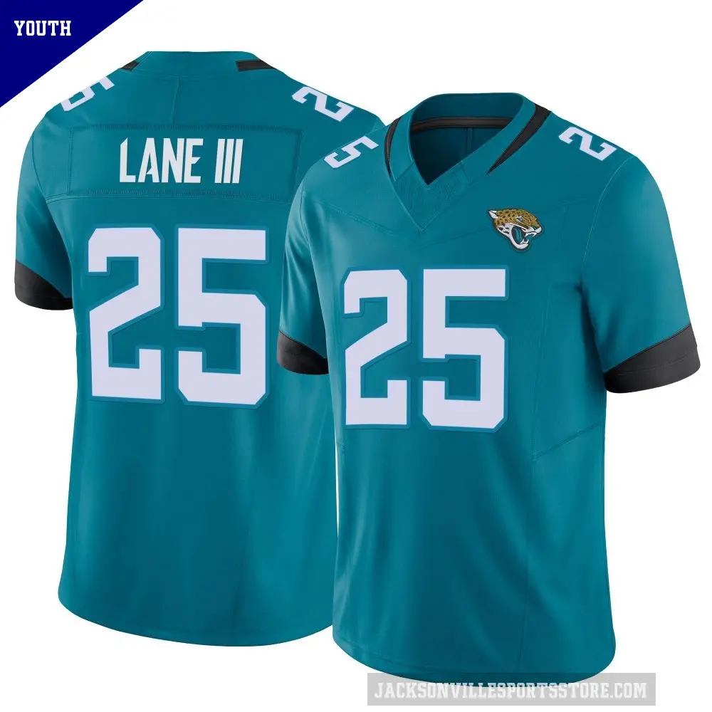 Youth Jacksonville Jaguars ＃25 Rayuan Lane III Teal Limited Vapor F.U.S.E. Jersey