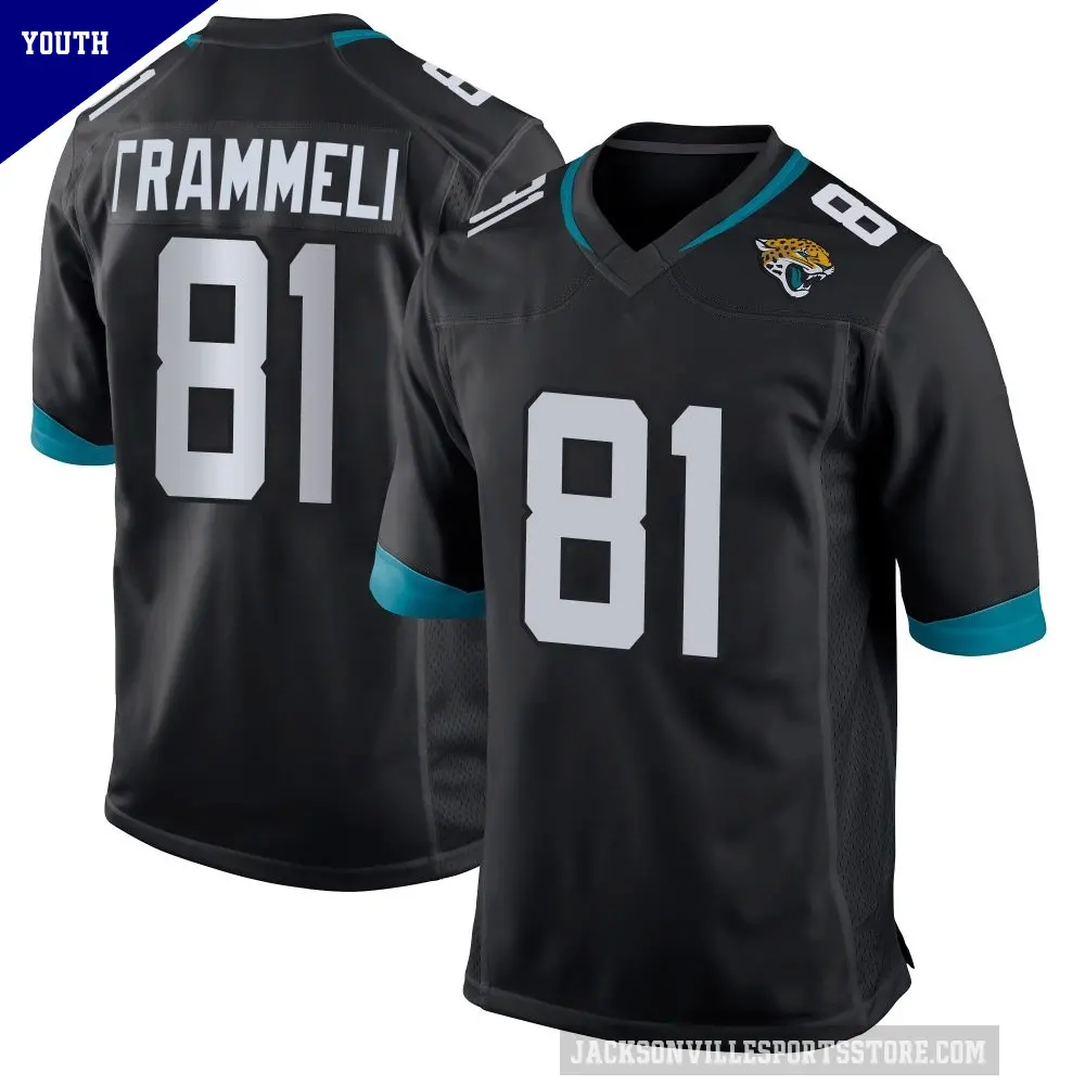 Youth Jacksonville Jaguars ＃81 Austin Trammell Black Game Jersey